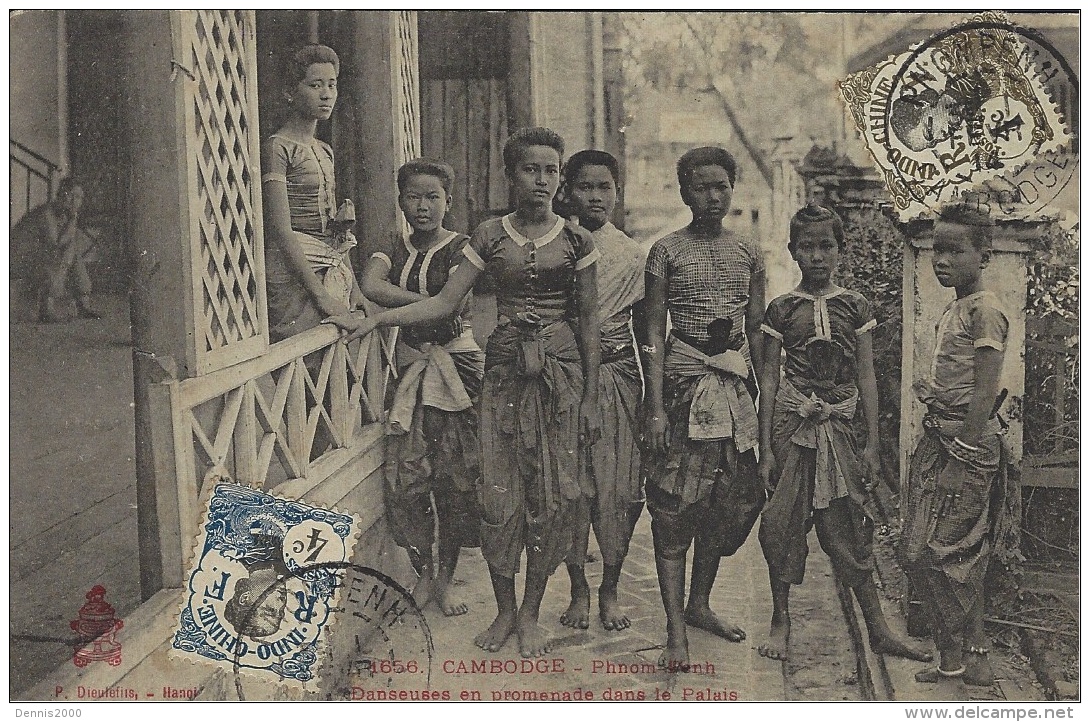1656- CAMBODGE -Phnom-Penh -danseuses En Promenade Dans Le Palais -ed. Dieulefils - Cambodia