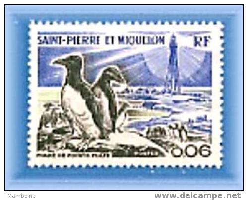 Saint Pierre Miquelon  1975 N°  445 Neuf  X X =  Phare + Pingoin - Neufs