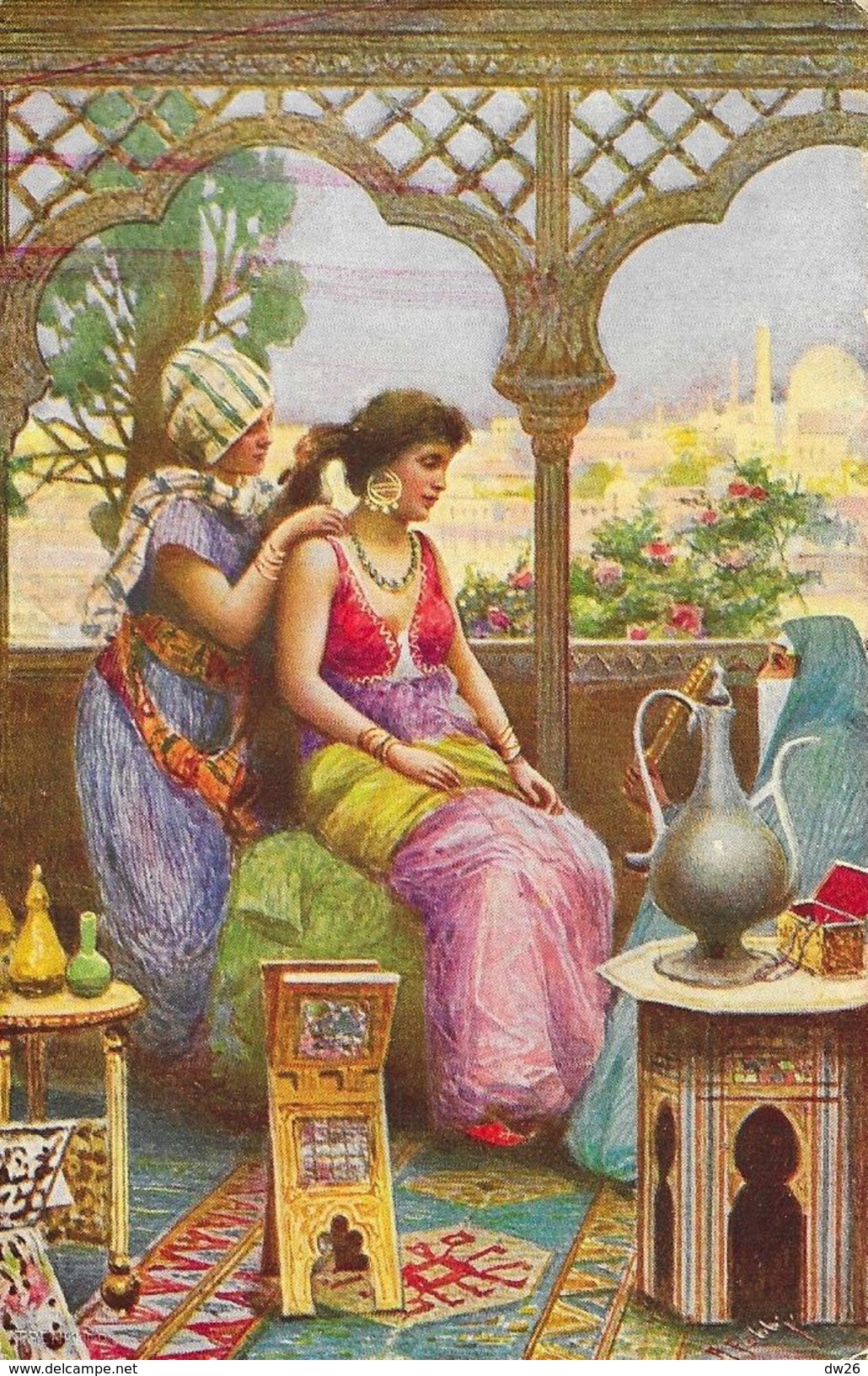 Egypte - Illustration: Femme à Sa Toilette - The Cairo Postcard Trust - Serie Hashashin N°651 - Carte Non Circulée - Persons