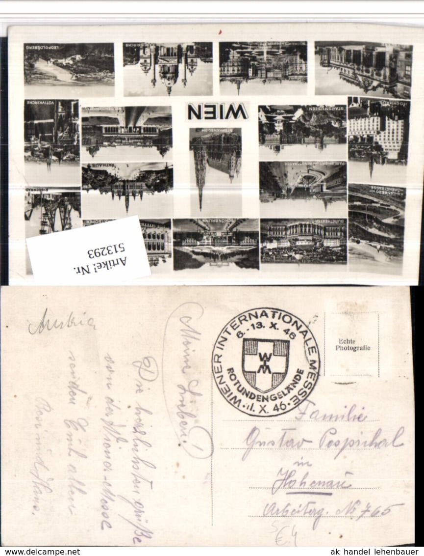 513293,Stempel Wiener Internationale Messe 1946 - Sonstige & Ohne Zuordnung