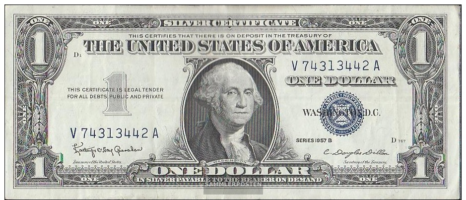 USA Pick-Nr: 419b Gebraucht (III) 1957 1 Dollar - Altri & Non Classificati