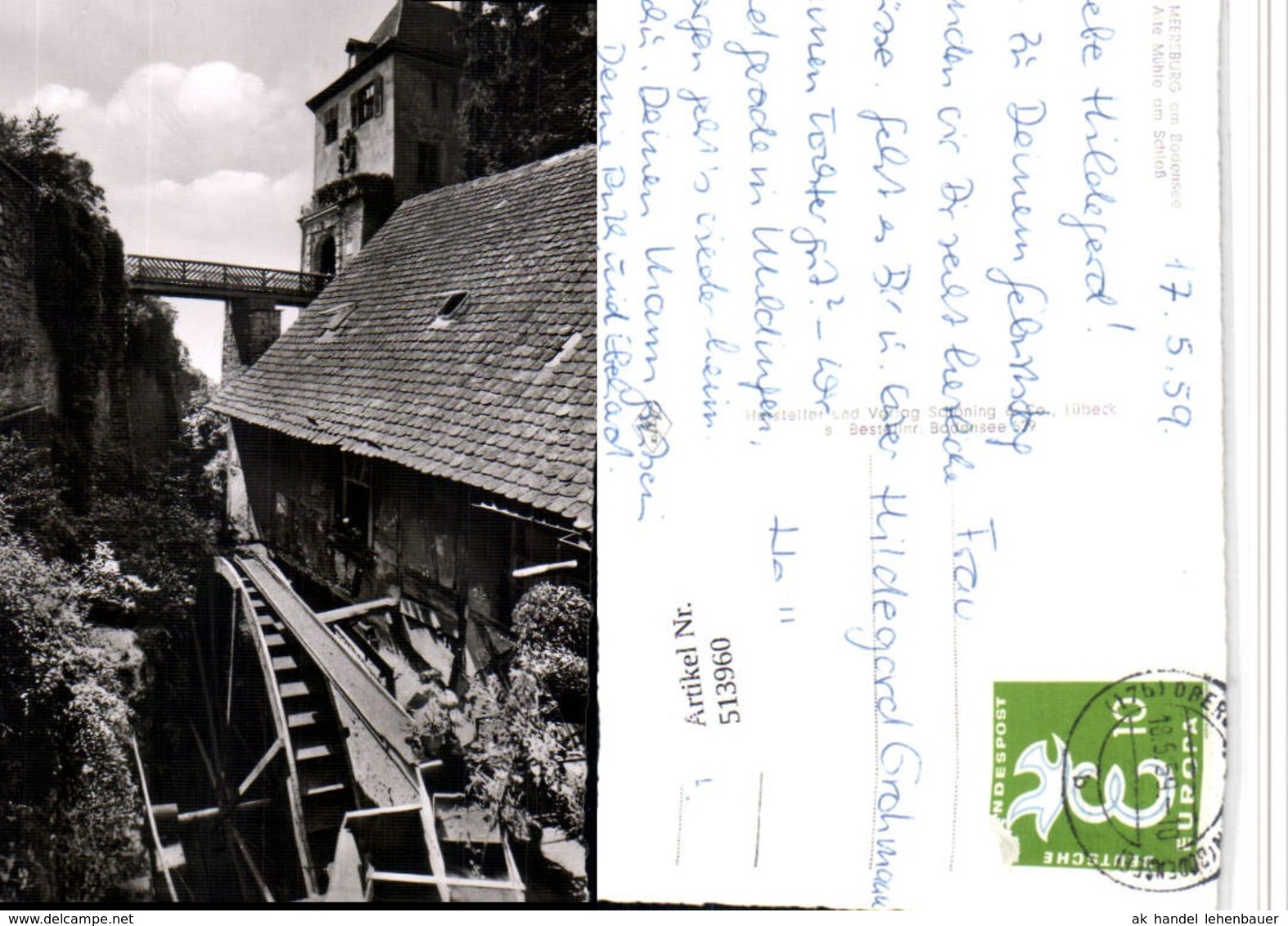 513960,Meersburg Am Bodensee Alte M&uuml;hle Am Schloss Wasserm&uuml;hle - Wassermühlen