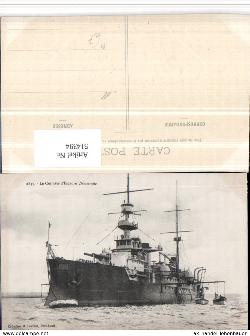 514394,Le Cuirasse Escadre Democratie Kriegsschiff Schiff - Krieg