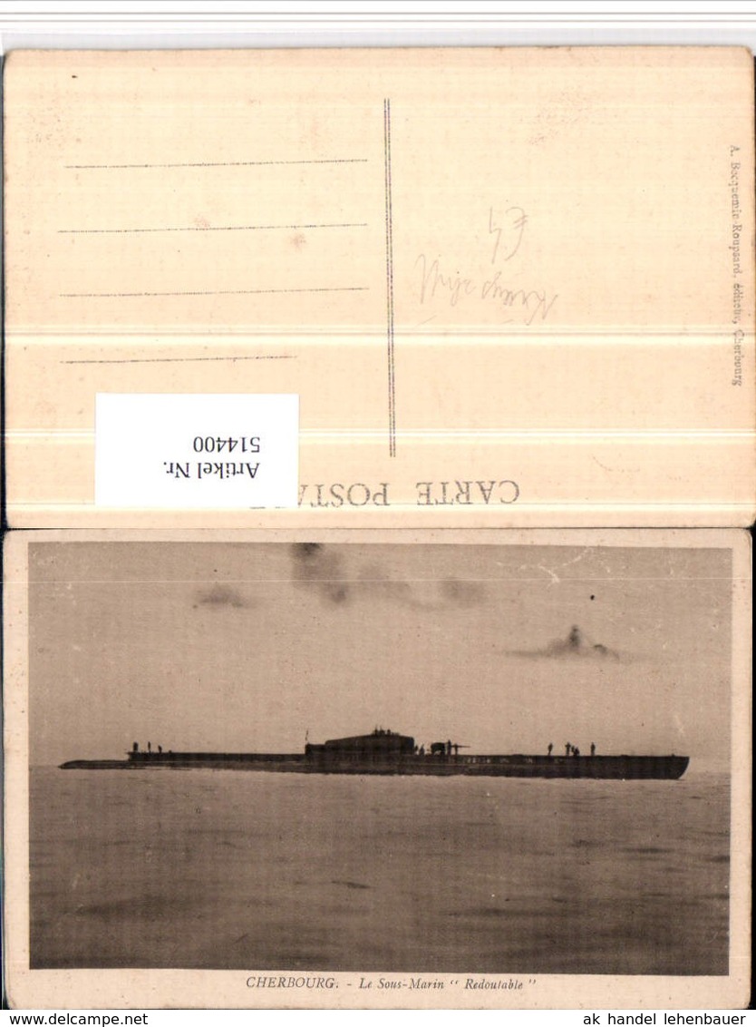 514400,Cherbourg Le Sous-Marin Redoutable Kriegsschiff Schiff - Krieg