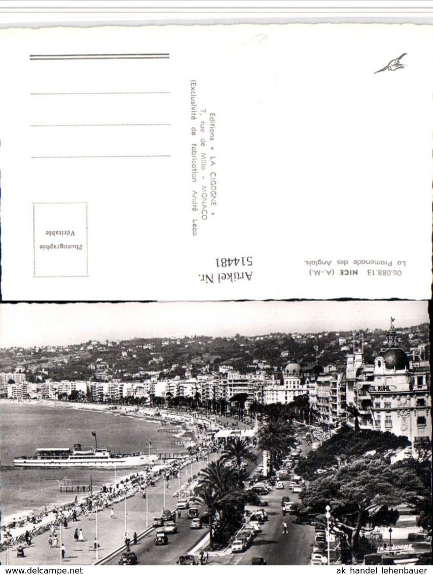 514481,Nice Nizza Promenade Anglais Hafen Hochseeschiff Schiff - Handel