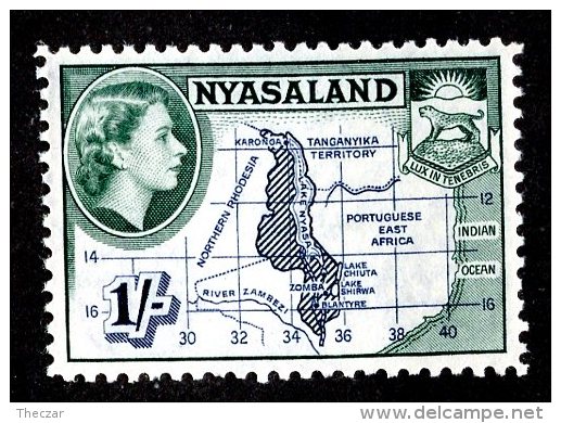 2322x)  Nyasaland 1953 - SG #182  Mm* ( Catalogue £3.00 ) - Nyassaland (1907-1953)