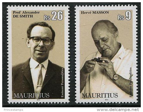 Mauritius (2013) - Set -  /  Eminent Personalities - Celebrities - Alexander De Smith - Herve Masson - Mauritius (1968-...)