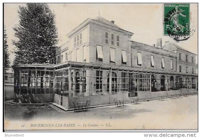 CPA Haute Marne Bourbonne Les Bains Circulé Le Casino - Bourbonne Les Bains