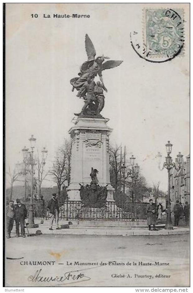 CPA Haute Marne Circulé CHAUMONT - Bourbonne Les Bains