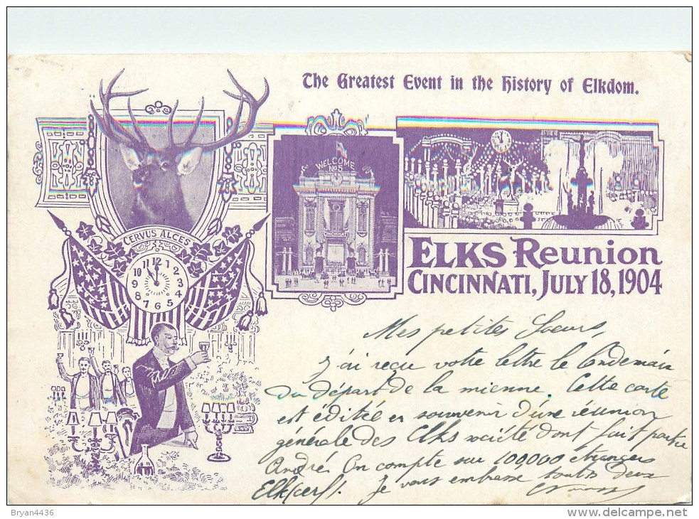 CINCINNATI - OHIO - USA - ELKS REUNION JULY 18 - 1904 - CINCINNATI - Cincinnati