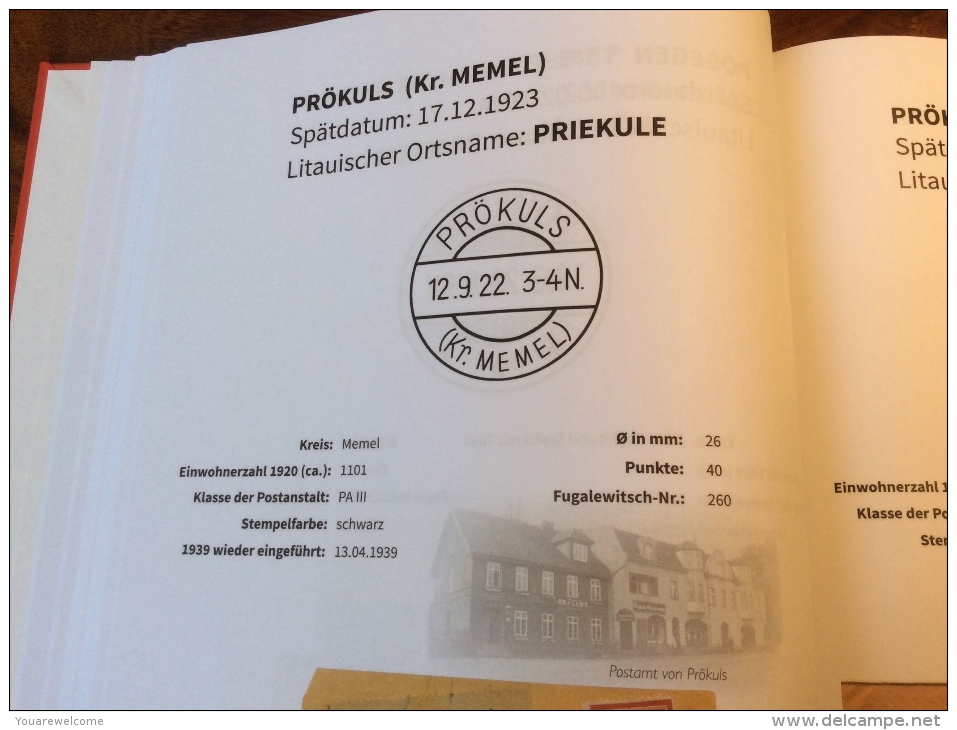 Memel Memelgebiet Cad / Stempel PRÖKULS KR MEMEL 1920 Geprüft Dr. Petersen BPP Michel 28y Merson - Oblitérés