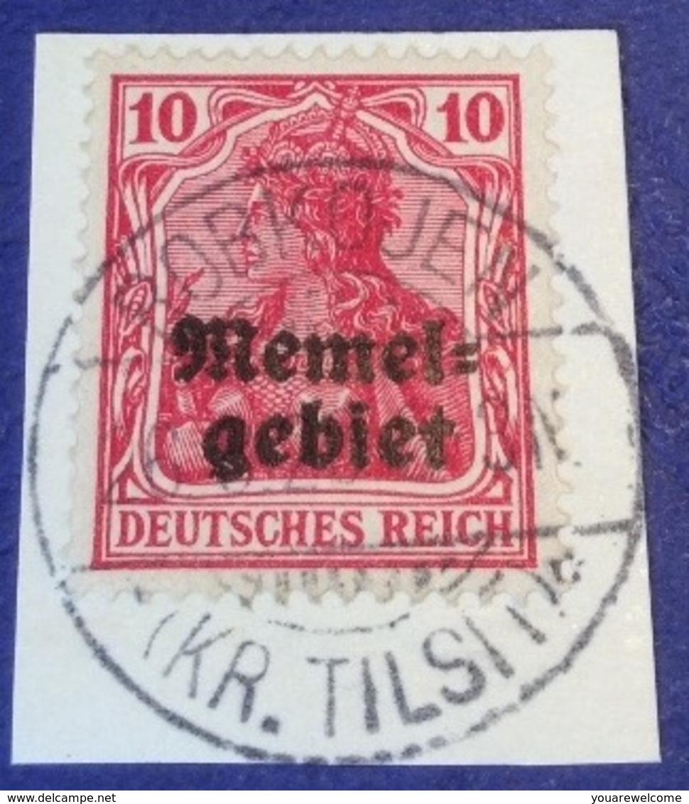 ROBKOJEN KR TILSIT 1920 RRR ! Stpl Geprüft Dr. Petersen BPP Michel 2 Germania (Memel Memelgebiet - Oblitérés