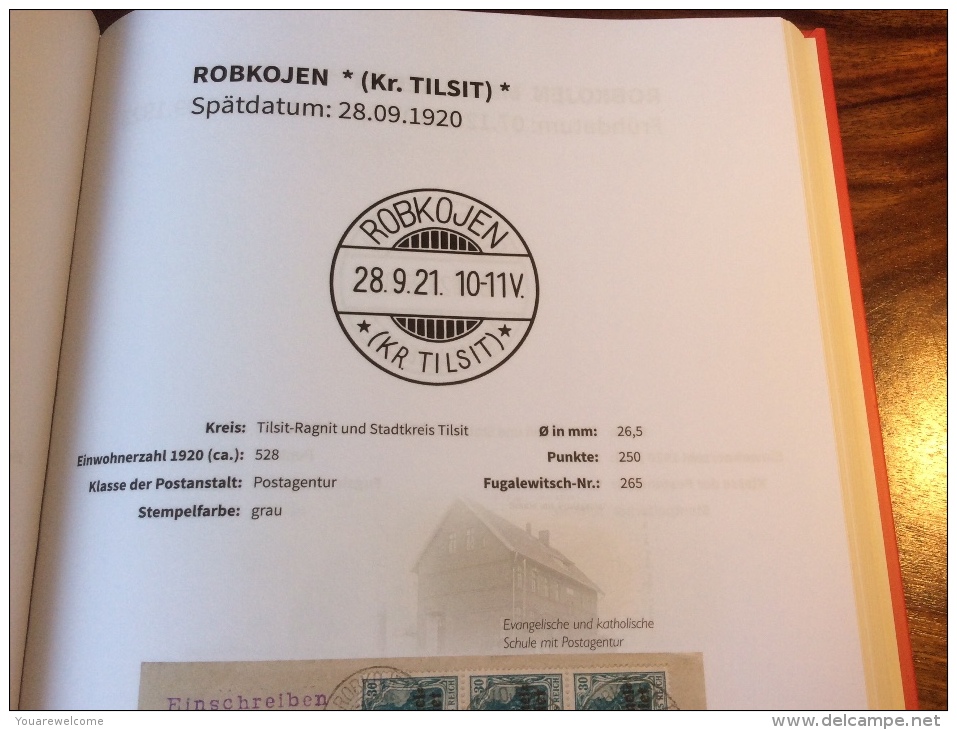 ROBKOJEN KR TILSIT 1920 RRR ! Stpl Geprüft Dr. Petersen BPP Michel 2 Germania (Memel Memelgebiet - Used Stamps