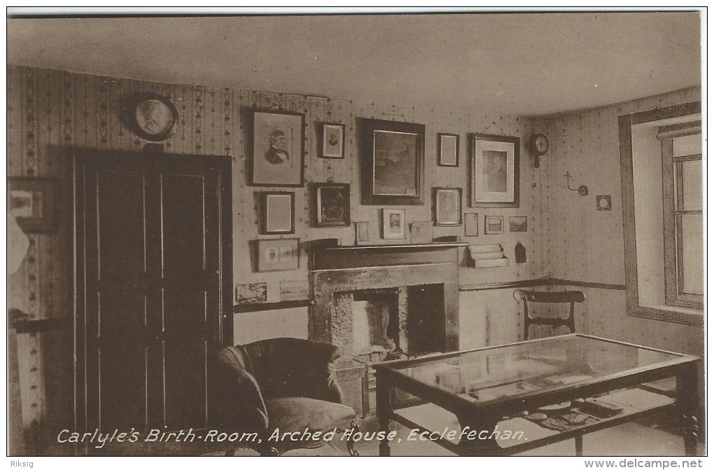 Carlyle`s Birth-Room,Arched House, Ecclefechan .s-2782 - Dumfriesshire