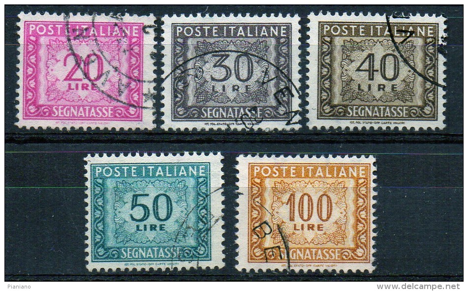 PIA - ITA - Specializzazione :1969-70 : Segnatasse  - (SAS 114/I-116/I-117/I-118/I E 119/I CAR 302/I-34-35-36/I E 37/I ) - Variétés Et Curiosités