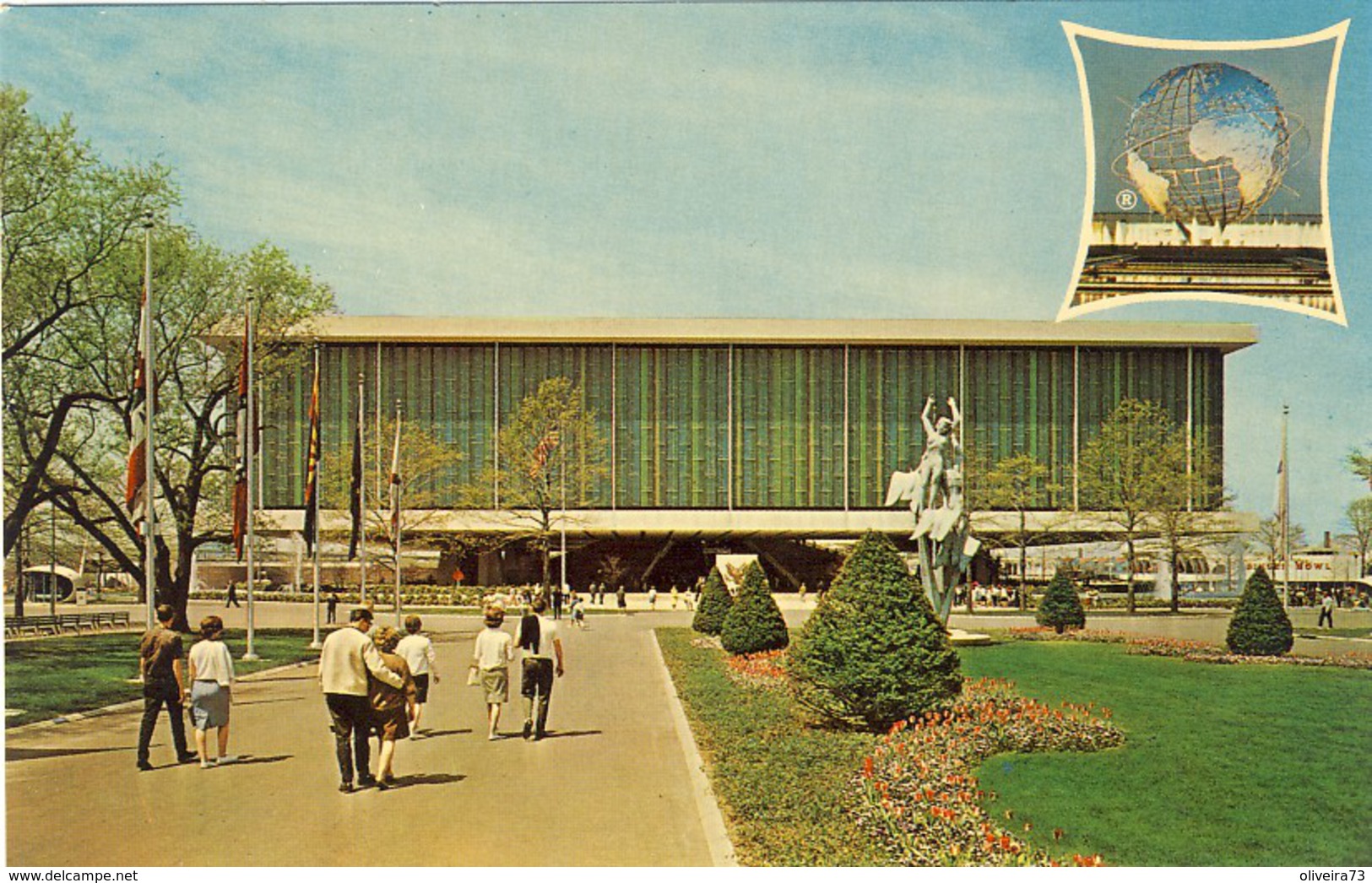 UNITED STATES PAVILION. NEW YORK WORLD'S FAIR 1964-1965, 2 Scans - Expositions