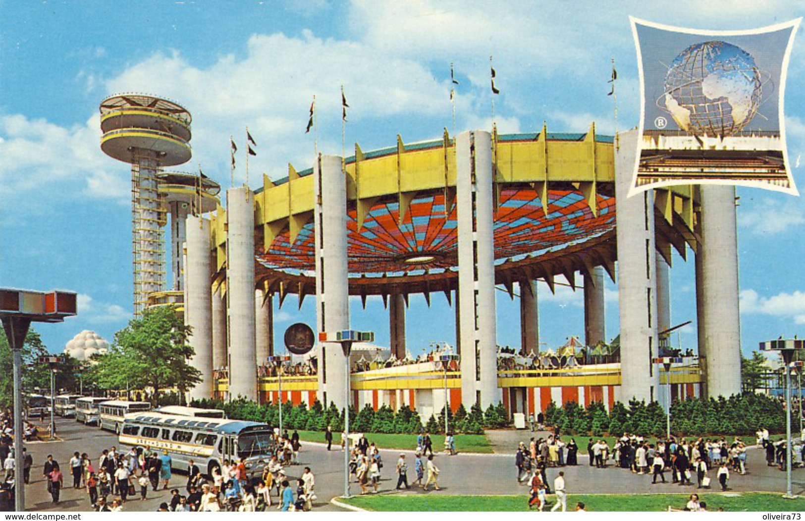 THE NEW YORK STATE EXHIBIT. NEW YORK WORLD'S FAIR 1964-1965, 2 Scans - Expositions