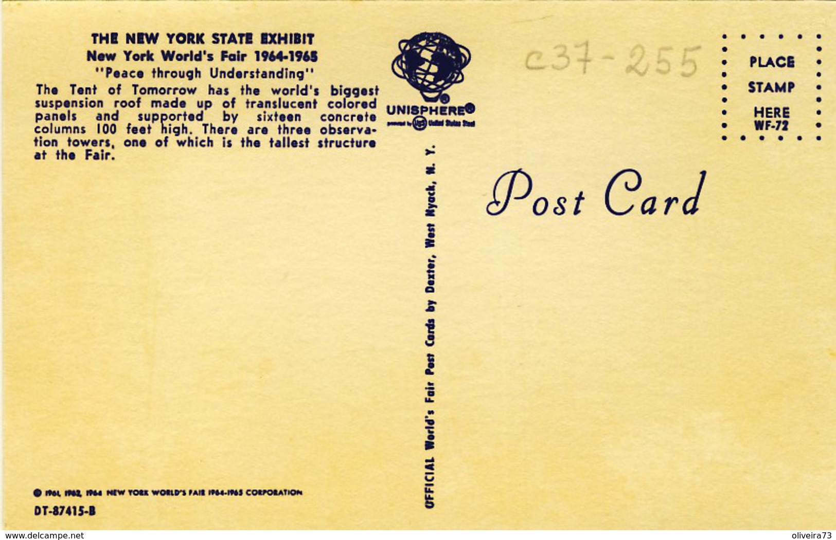 THE NEW YORK STATE EXHIBIT. NEW YORK WORLD'S FAIR 1964-1965, 2 Scans - Mostre, Esposizioni