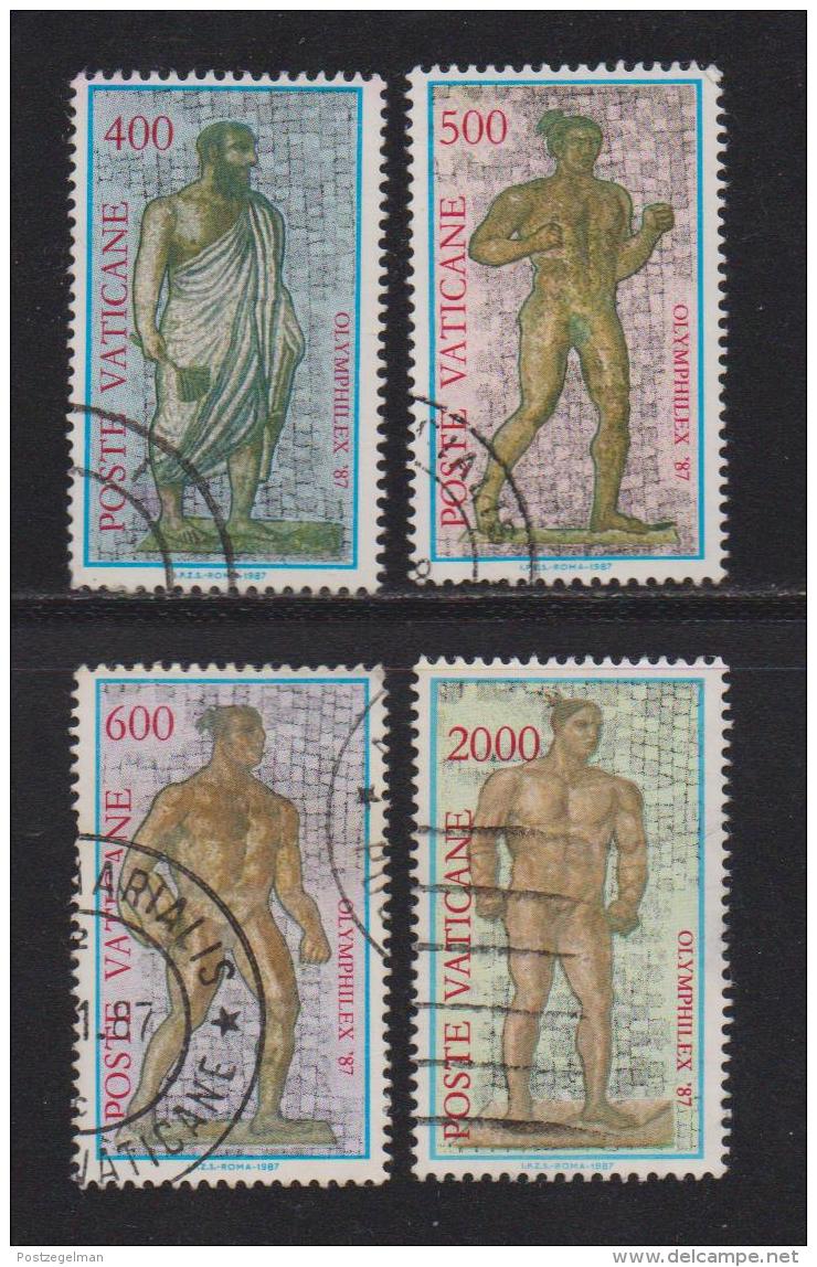 VATICAN, 1987, Used Stamps , Olympic , 916-919, #4421, Complete - Used Stamps