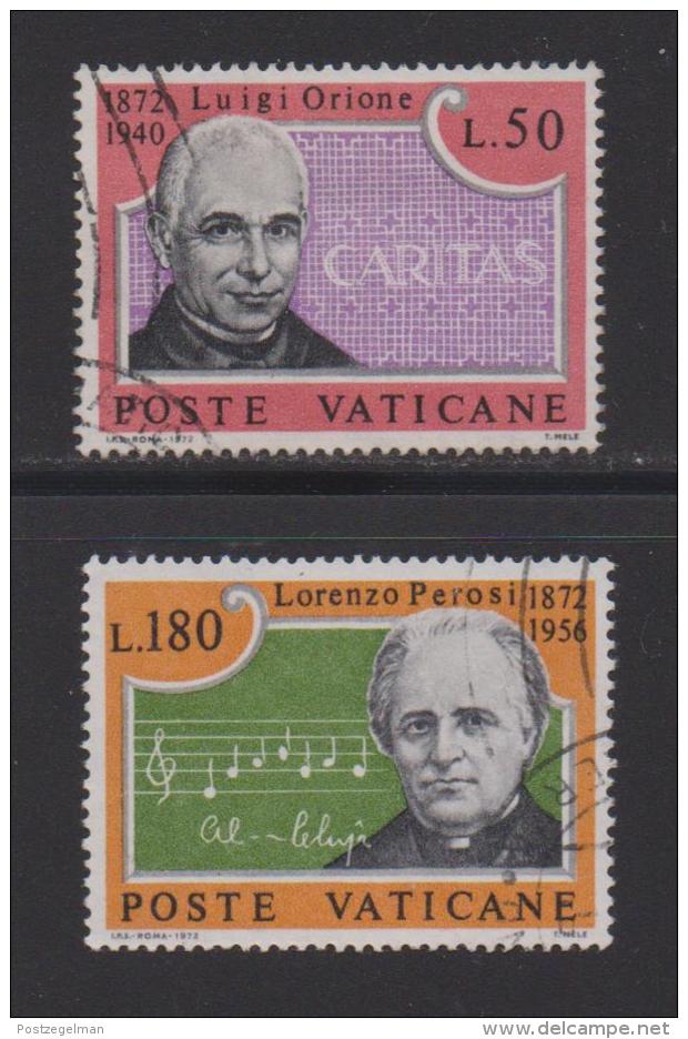 VATICAN, 1972, Used Stamps , Luige Orione "Caritas", 613-614, #3987, - Used Stamps