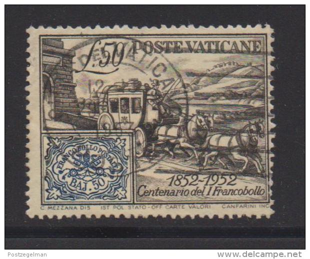 VATICAN, 1952, Used Stamps , Mailcoach + First Stamp, 188a, #4180, - Used Stamps