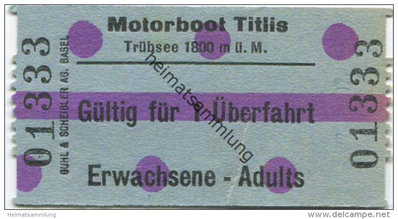 Motorboot Titlis - Trübsee - Fahrkarte Gültig Für 1 Überfahrt - Erwachsene - Europa