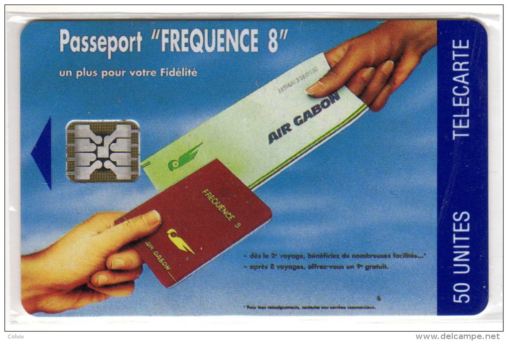 GABON REF MV CARDS GAB-18  SC5 50U AIR GABON Numéro De Lot 42324 - Gabon