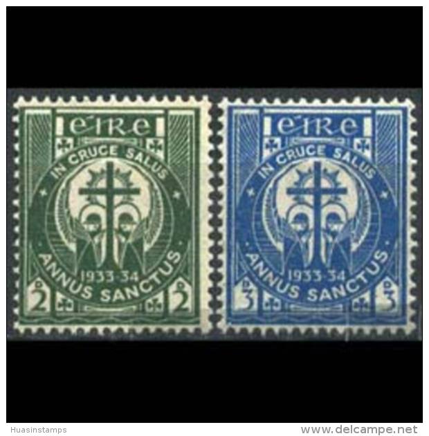 IRELAND 1933 - Scott# 88-9 Holy Year Set Of 2 LH - Unused Stamps