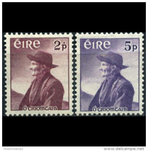 IRELAND 1957 - Scott# 159-60 Author Ocrohan Set Of 2 MNH - Neufs