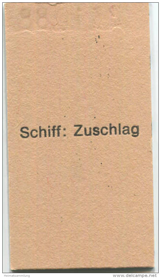 Rundfahrt 1559a Zürich Rehalp Forch Und Ab Meilen - Fahrkarte 1988 Fr. 2.90 - Rückseitig Aufdruck Schiff: Zuschlag - Europa