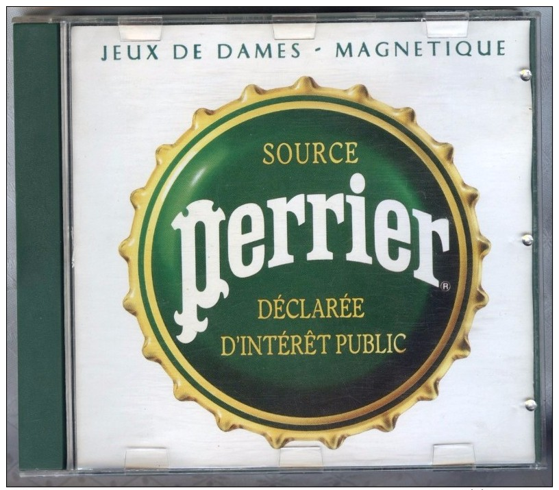 Jeu De Dames Magnétique PERRIER Objet Publicitaire - Perrier