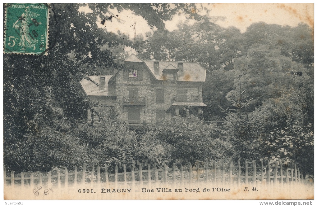 ( CPA 95 )  ÉRAGNY  /  Une Villa Au Bord De L'Oise - - Eragny