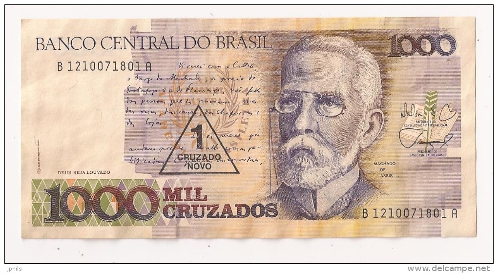 BANCO CENTRAL DO BRASIL 1000 CRUZADOS - Brésil