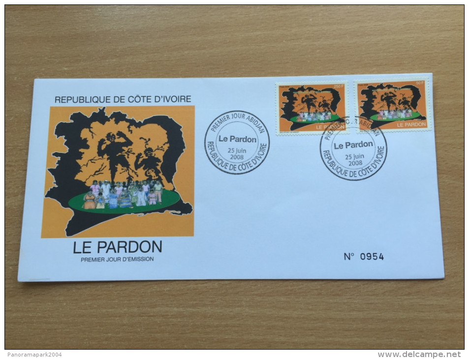 Côte D´Ivoire Ivory Coast Elfenbeinküste 2008 FDC Le Pardon Versöhnung 1490 - 1491 - Ivory Coast (1960-...)