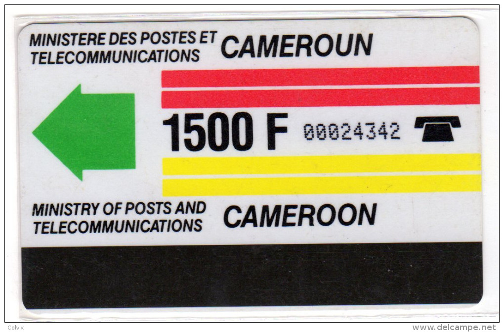 CAMEROUN REF MV CARDS CAM-1  Autelca 1500F - Cameroun