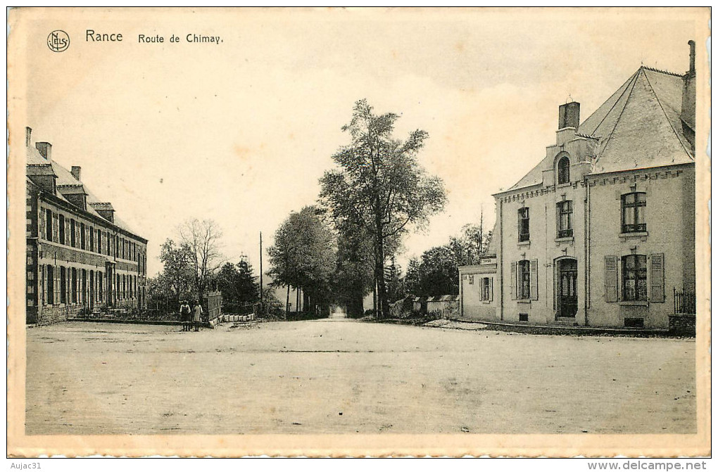 Belgique - Belgium - Hainaut - Sivry Rance - Route De Chimay - 2 Scans -état - Sivry-Rance