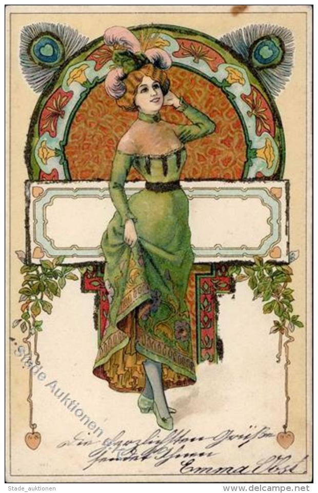 Jugendstil Künstler-Karte I-II Art Nouveau - Zonder Classificatie