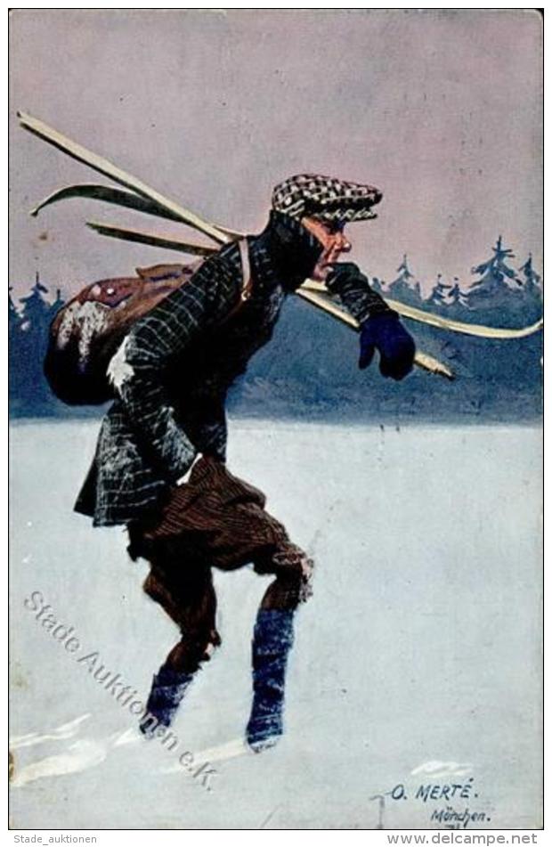 Merte, O. Ski Winter  Künstlerkarte 1911 I-II - Unclassified