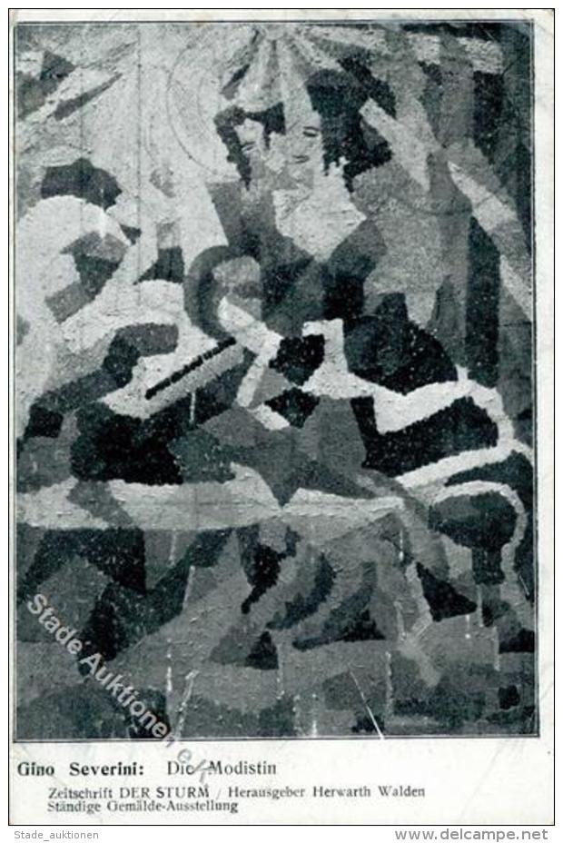 Severini, Gino Die Modistin Künstler-Karte 1912 I-II (Eckbug) - Unclassified
