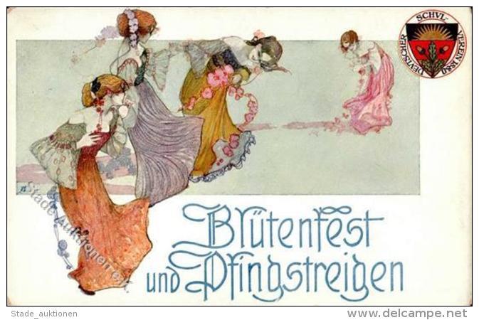 Schulverein Blütenfest Und Pfingstreigen Künstlerkarte 1914 I-II - Unclassified