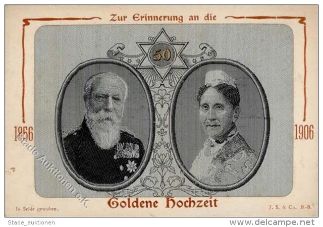 Seide Gewebt Grossherzog Friedrich Und Luise I-II Soie - Unclassified