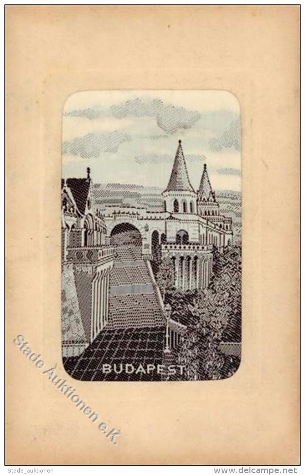 Seide Gewebt Budapest  Künstlerkarte I-II Soie - Unclassified