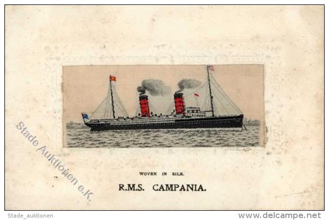 Seide Gewebt R.M.S. Campania Künstler-Karte I-II (fleckig) Soie - Unclassified