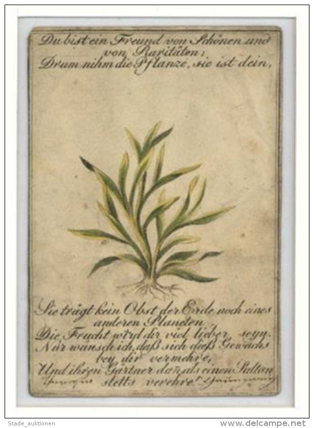 Freundschaftsbild Halt Gegen Licht  Biedermeier Ca. 1830 7,0 X 10,3 Cm I-II - Unclassified