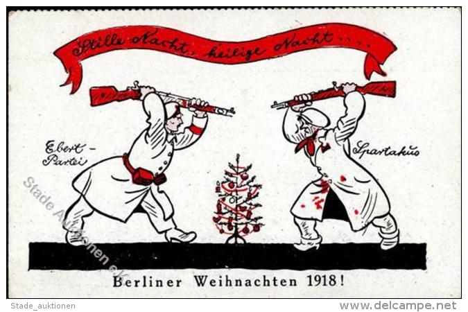 Revolution Berliner Weihnacht 1918 Karikatur Aus Die Wespe I-II - Unclassified