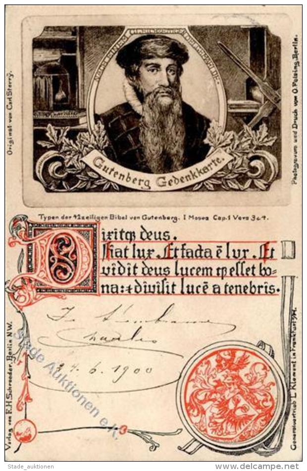 Buch Gutenberg 500 Jahr Feier 1900 I-II - Unclassified