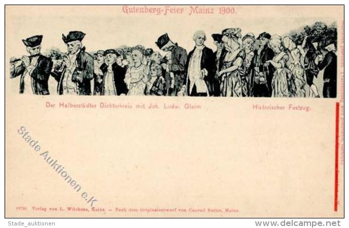 Buch Gutenberg Mainz (6500) 500 Jahr Feier 1900 I-II - Unclassified