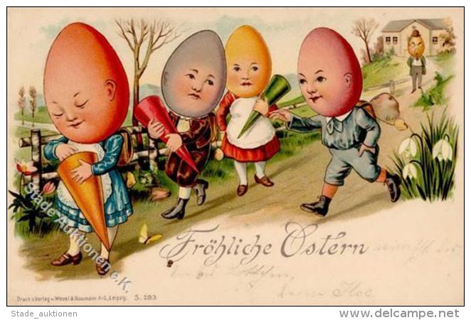 Ostern Eier Personifiziert 1903 I-II (Eckbug) Paques - Easter