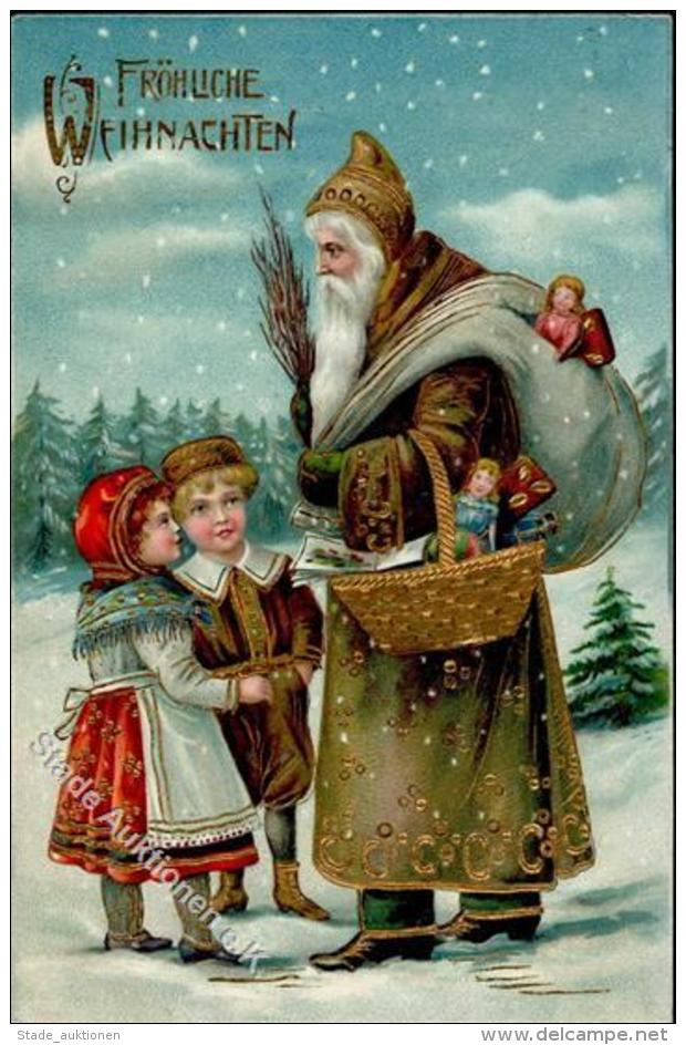 Weihnachtsmann Kinder Puppe Spielzeug  Prägedruck 1907 I-II Pere Noel Jouet - Unclassified