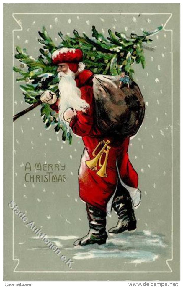 Weihnachtsmann Puppe  Prägedruck 1907 I-II Pere Noel - Unclassified